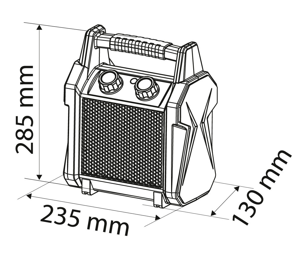 Nagrzewnica elektryczna ceramiczna PTC 3kW
