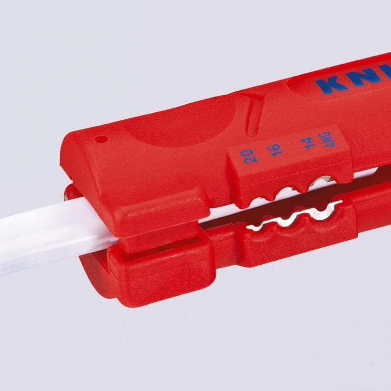 Narzędzie do ściągania izolacji z kabli płaskich i okrągłych KNIPEX