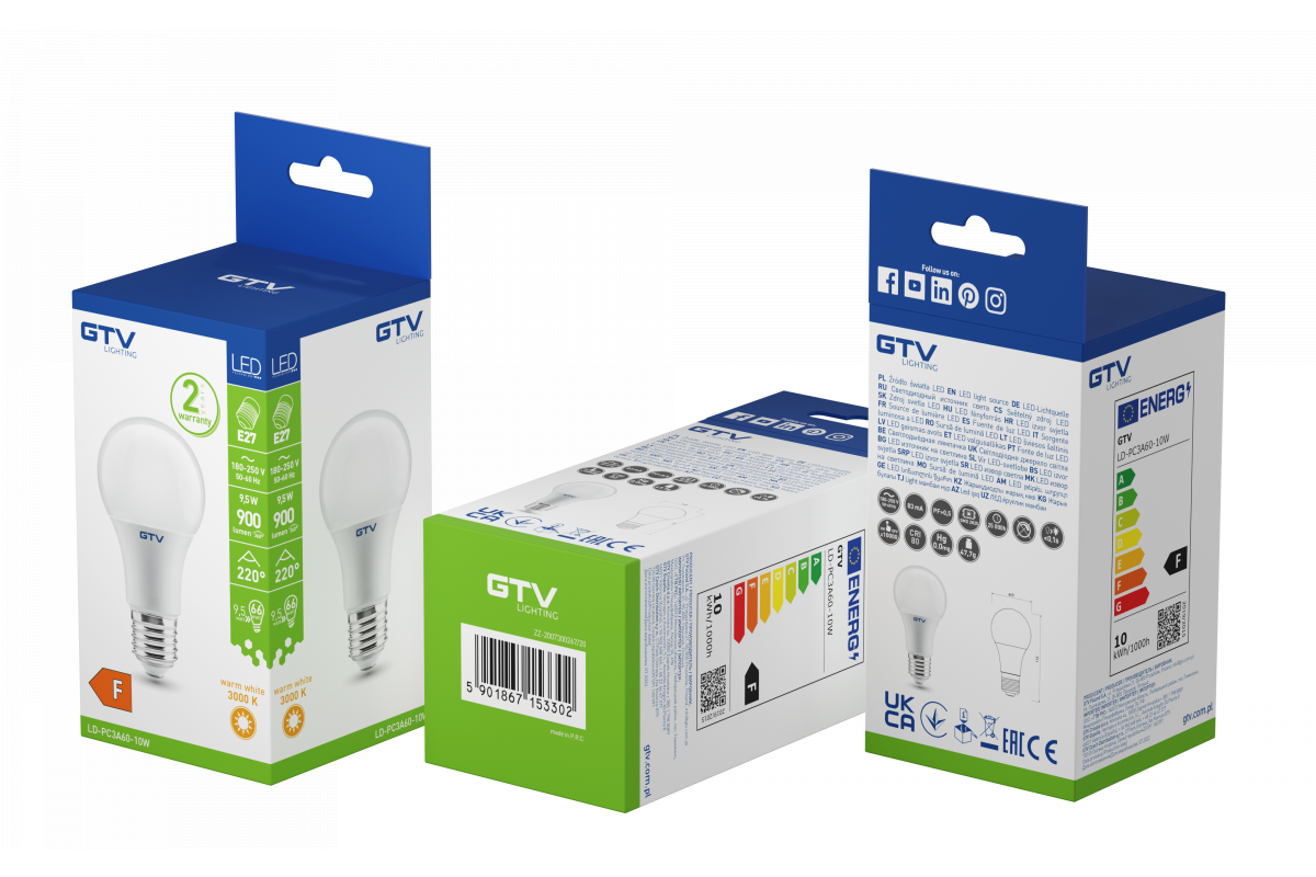 Żarówka LED 10W E27 3000K 840lm ciepła barwa