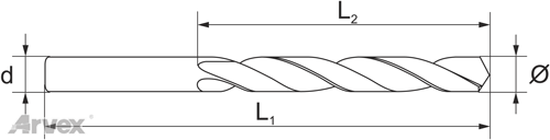 Wiertło kobaltowe do metalu 8,3x117 mm