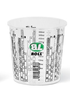 Pojemniki plastikowe z podziałką BOLL 650 ml
