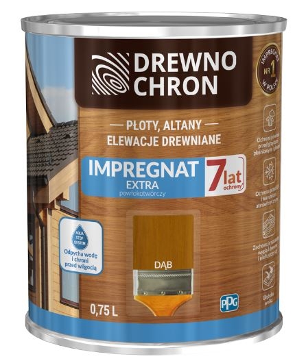 Impregnat do drewna dąb 0,75 l  DREWNOCHRON