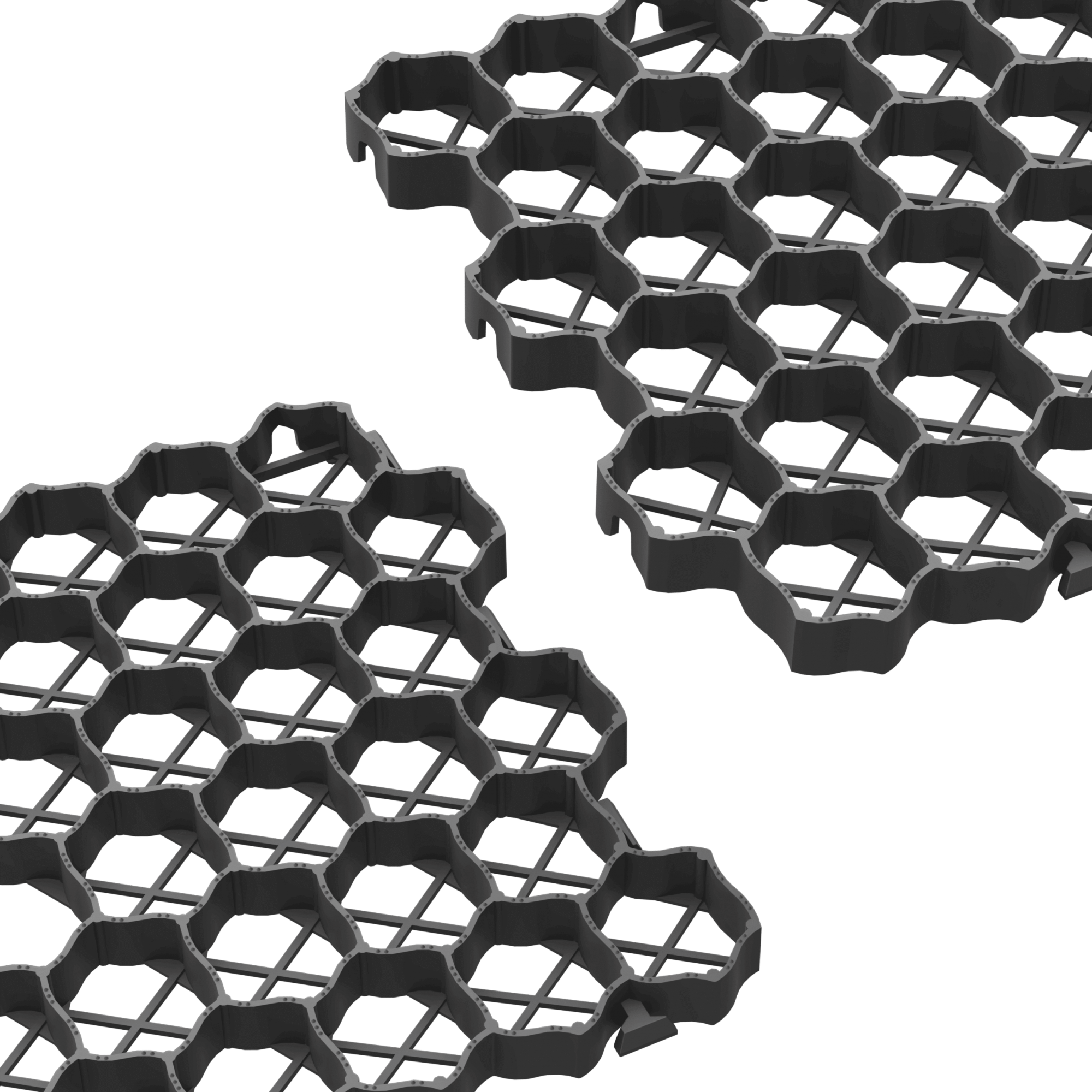 Krata ogrodowa 600x400x30 mm czarna EKOGRID