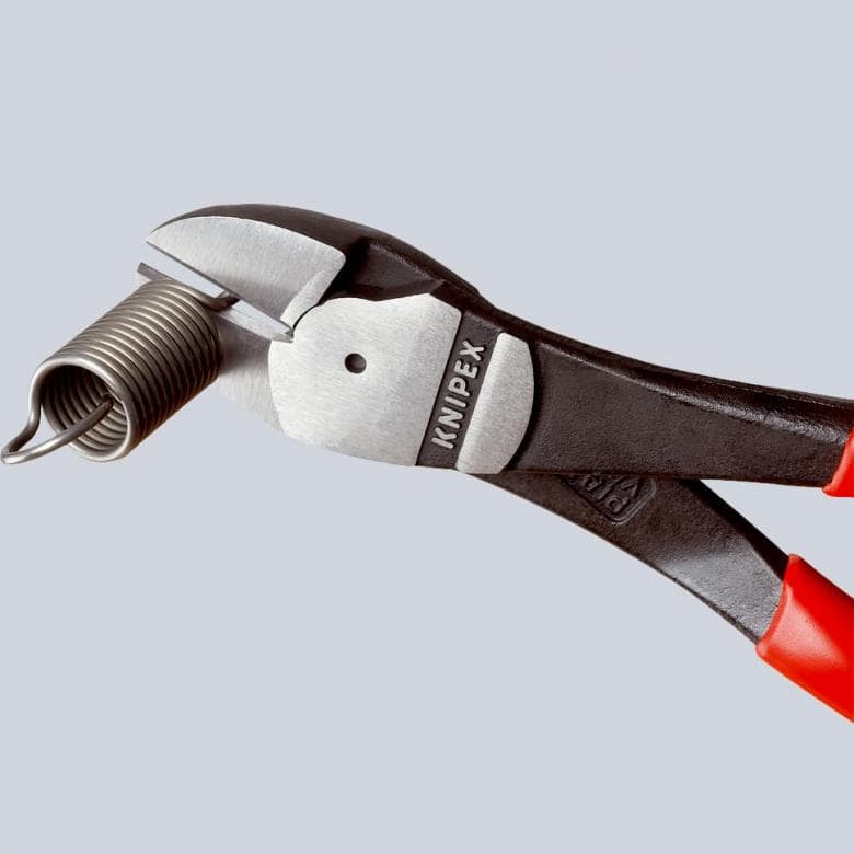 Szczypce tnące boczne o zwiększonym przełożeniu 180 mm KNIPEX