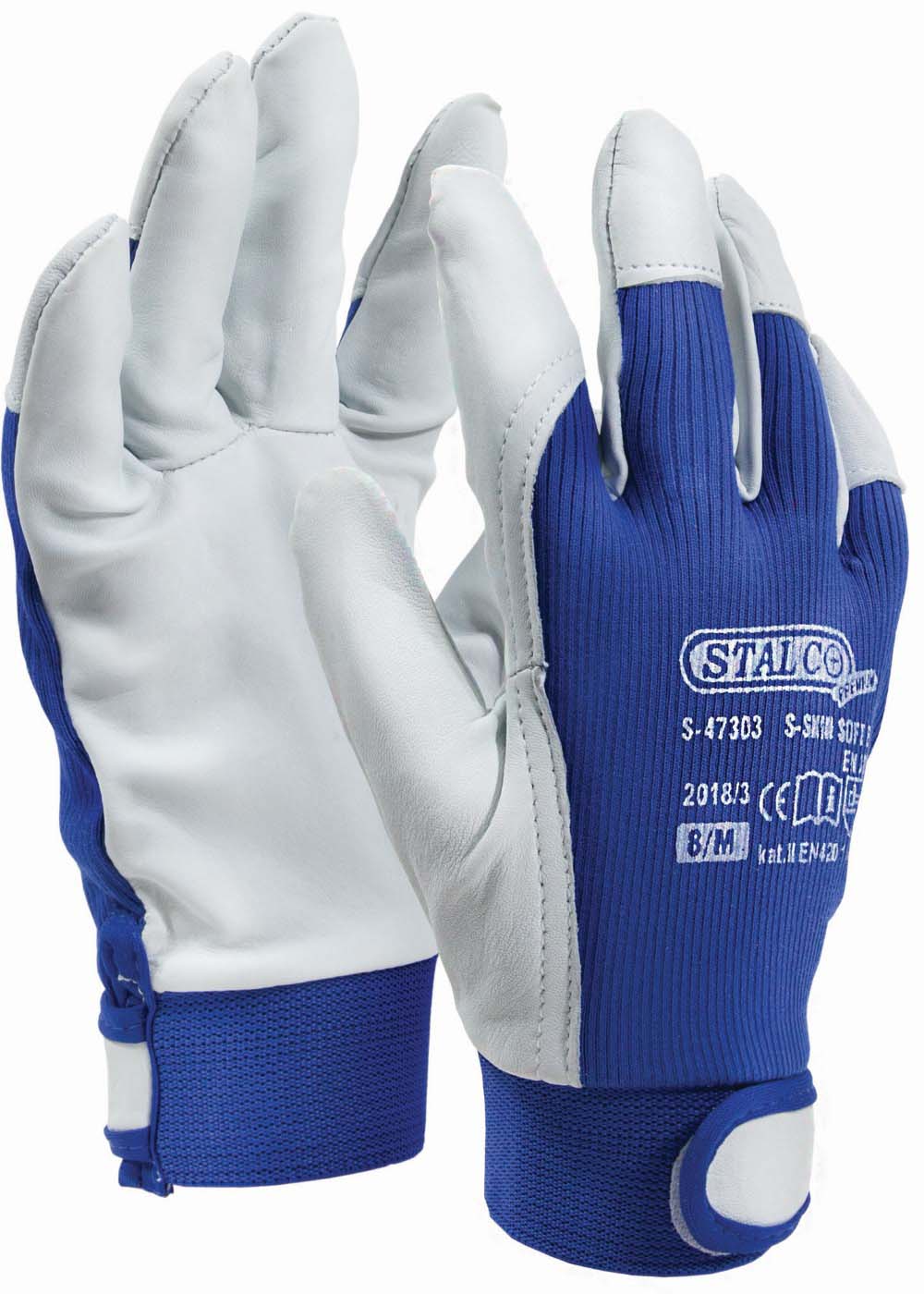 Rękawice skórzane S-Skin Soft STALCO r. 8
