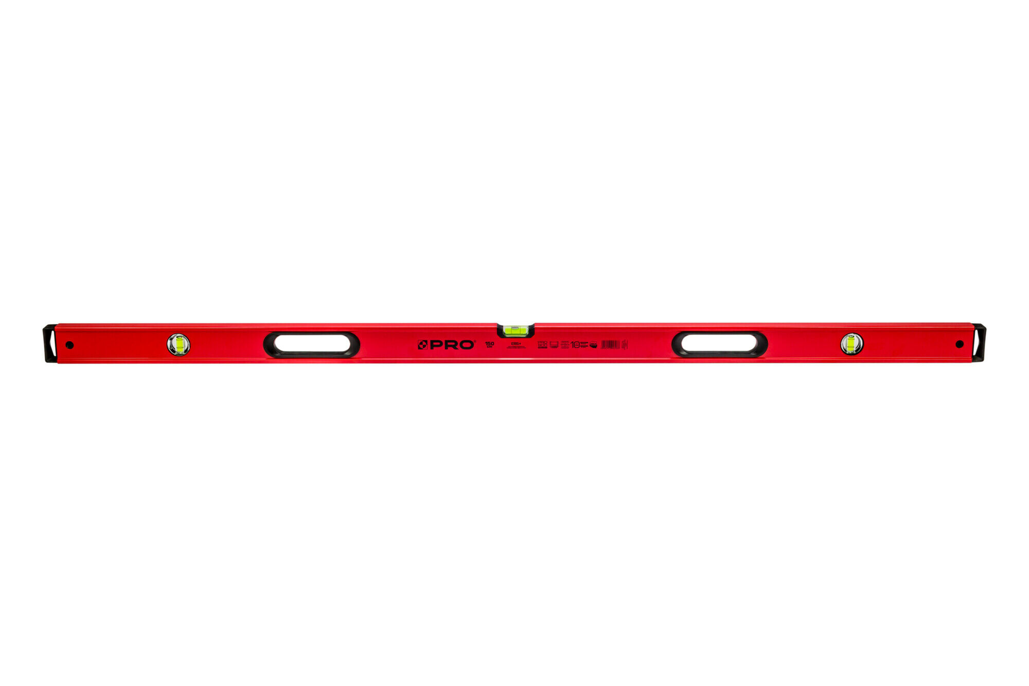 Poziomnica PRO900 HEAVY DUTY malowana czerwona z uchwytem 150 cm PRO