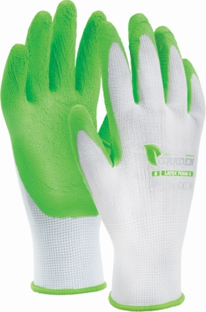 Rękawice poliestrowe ogrodowe Latex Foam G STALCO r. 6