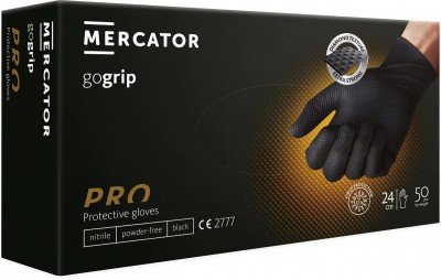 Rękawiczki nitrylowe- gogrip black r. M