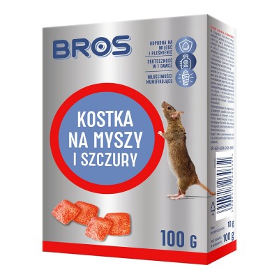 Kostki na myszy i szczury Bros 100 g