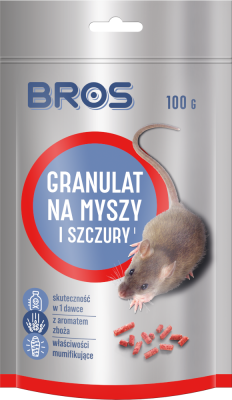 Granulat na myszy i szczury 100 g BROS