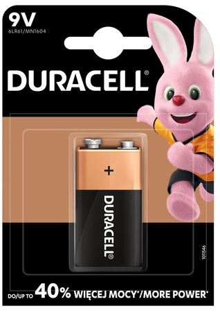 Baterie alkaliczne Duracell 9V 6LR61