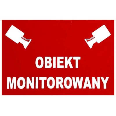 Znak informacyjny obiekt monitorowany