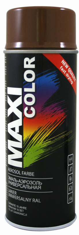Spray MAXI COLOR RAL 8016 Brązowy 400 ml 