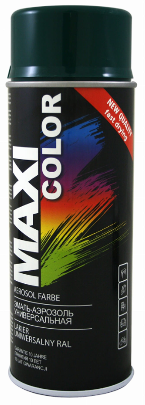 Spray MAXI COLOR  RAL 6009 Zielony 400 ml 