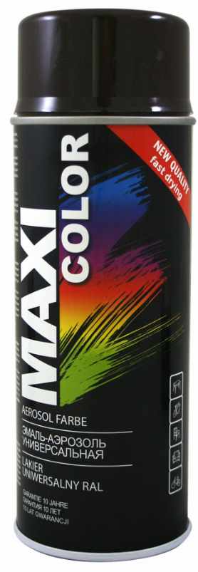 Spray MAXI COLOR RAL 9005 Czarny Połysk 400 ml 