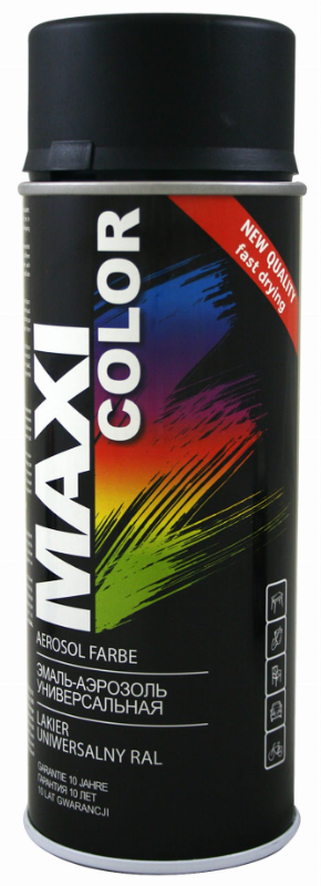 Spray MAXI COLOR RAL 9005 Czarny Mat 400 ml 