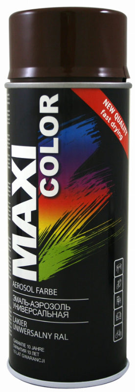 Spray MAXI COLOR RAL 8011 Brązowy 400 ml 