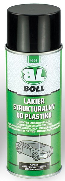 Lakier strukturalny do plastiku czarny spray 400 ml BOLL