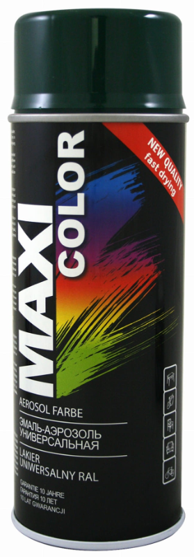 Spray MAXI COLOR  RAL 6005 Zielony 400 ml 