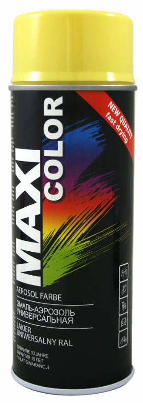Spray MAXI COLOR  RAL 1018 Żółty 400 ml 